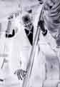 Percy Heath vom John Lewis/Modern Jazz Quartett